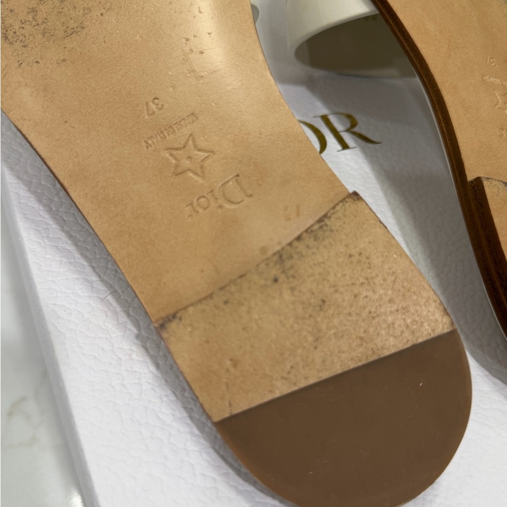 Dior Dway Slide Off White Sandals - Picture 4 of 8